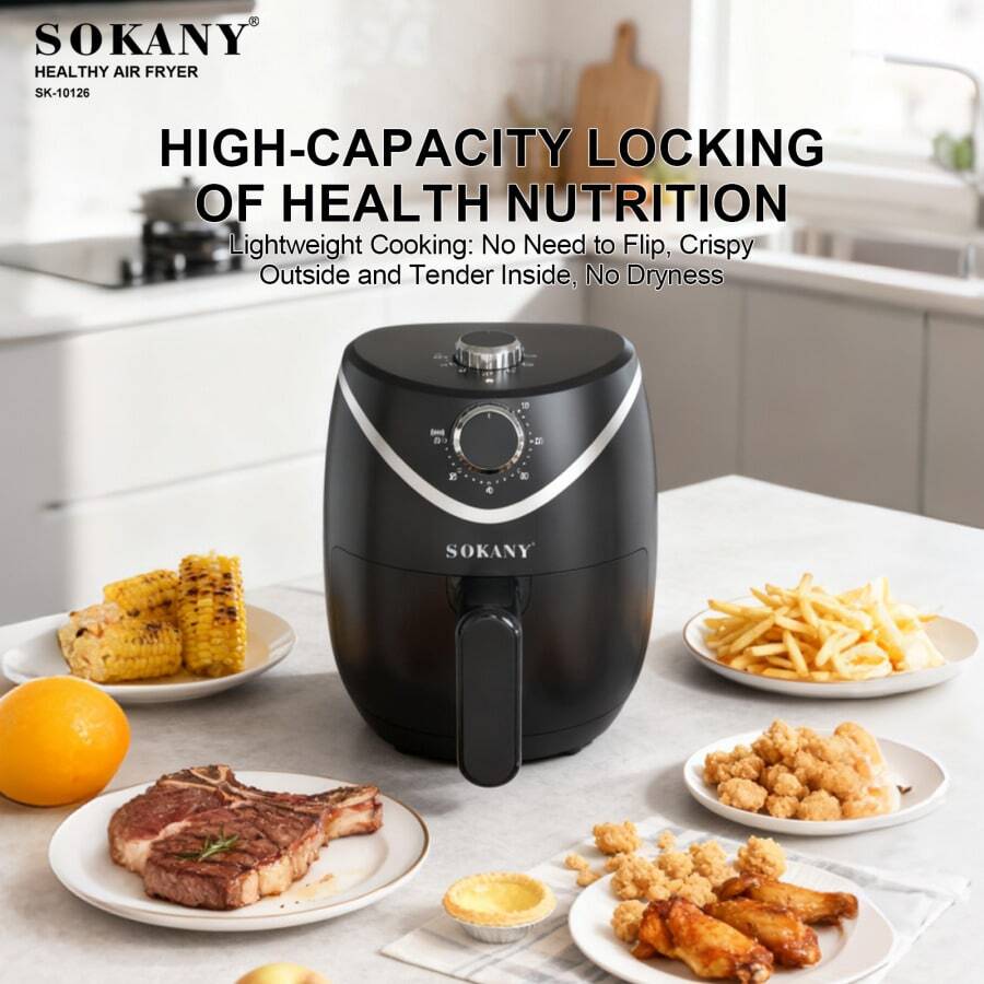 SOKANY Multi-Functional Air Fryer, Convenient And Time-Saving For Home Use - Black - View 1
