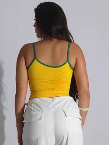 3-Piece Set: Basic Tank Top And Cropped Top In Spandex Fabric - New - 查看 7