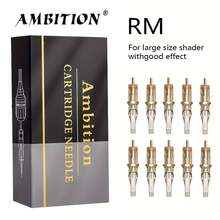20pcs Ambition Premium Sterile Disposable Tattoo Needles, Round Shape, Suitable For Tattoo Machines And Permanent Makeup - Gold - View 11
