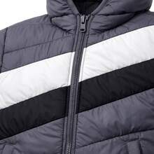 Premium Waterproof Children's Puffer Jacket - 灰色 - 查看 6