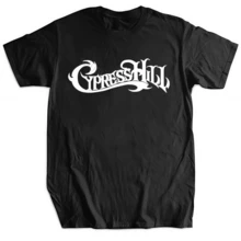 T Shirt For Men Crew Neck Cypress Hill Black New Men'S Hip Hop Crew Neck T Shirt Motorcycle Casual T Shirt - màu đen - Xem 1