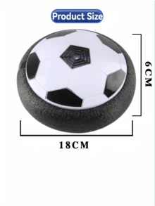 儿童炫酷灯光动感音乐气垫足球，亲子互动，智力开发，创意益智室内/室外竞技充气动力训练球玩具，适合3-12岁男孩女孩，运动游戏，生日礼物，节日派对（需3节AA电池，不包含在内） - 藍色 - 查看 16