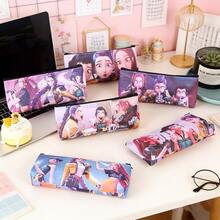 Hasbro 1个新款女童大容量铅笔盒：可爱单层PU材质文具收纳袋 - 彩色 - 查看 5