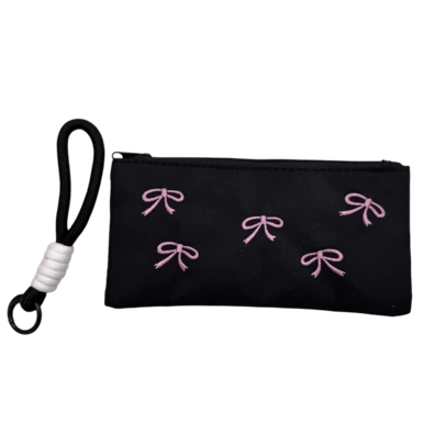 Pochette de papeterie brodée à la main avec cordon, sac de rangement multifonction, artisanat exquis