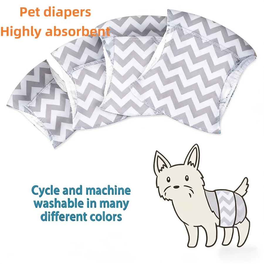 2pcs Dog Belly Bands, Mesh Lining, Small Dog Abdomen Wrap, Leak-Proof, Washable & Reusable, Puppy Diapers, S/M/L/XL - Multicolor - View 1