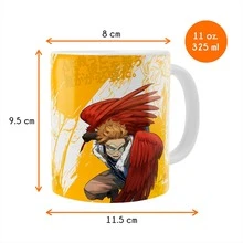 Taza de Hawks Keigo Takami My heró academiá El Héroe Alado Céramica - Blanco - Ver 5