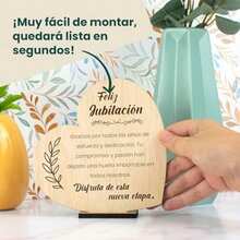 Wooden Retirement Card In Spanish. Unique Retirement Gift For Men, Women, Colleagues, Chefs, Friends, Teachers (Retirement) - A - View 3