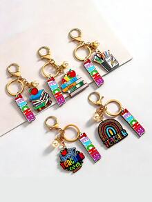 Bộ 5 món quà tặng Ngày Nhà giáo, móc khóa hình giáo viên, phù hợp cho cả nam và nữ. - nhiều màu - Xem 2