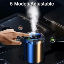 Smart Car Air Freshener Diffuser With Dynamic Light Show And Starry Sky Top Mode, Natural French Fragrance Oils/Perfume, Adjustable Fragrance Concentration, Long-Lasting Freshness, Cologne Scent, The Ideal Gift For Car Enthusiasts - Aroma Diffuser + 3 Bottles Of Marine Perfume - View 5