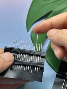 Juego de 55 piezas de agujas de coser de acero inoxidable, agujas de coser a mano de varios tamaños, que incluyen agujas de bordar de ojo grande, agujas de punto de cruz y agujas de bordar con cinta, herramientas de costura profesional, adecuadas para bordado DIY, manualidades de tela y fabricación de joyas hechas a mano - aguja de coser a mano - Ver 3