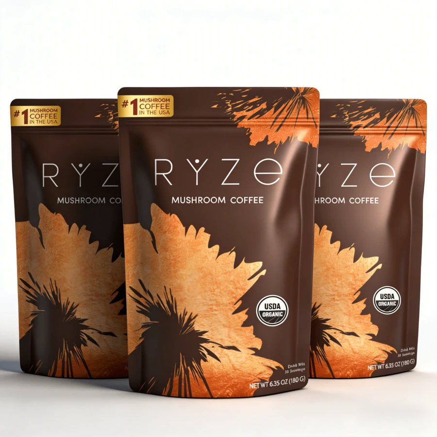 R Y Z E Mushroom Coffee – USDA Organic, #1 Mushroom Coffee In The USA | Focus, Energy & Immune Support - 3件 - 查看 1