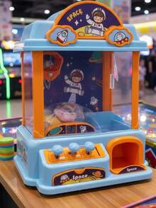 Mini Máquina De Garra Para Niños Con Música  Juego Interactivo Con Peluches Incluidos - Azul Marino - Ver 1