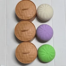 2件套(1个包子+1个蒸笼),1个不含蒸笼的包子,柔软水润的包子,10厘米大号包子减压玩具,带蒸笼的恶作剧叉烧包,逼真榴莲慢回弹减压挤压玩具,愚人节/创意礼物,恶作剧玩具,装饰品,减压玩具(拍摄原因可能存在轻微色差) - 彩色 - 查看 17