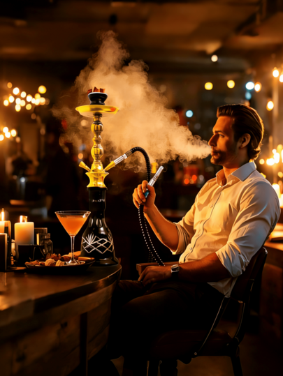 1.8m Leather Hookah Hose, Suitable For Bars, Pubs, KTVs, Shisha Pipes