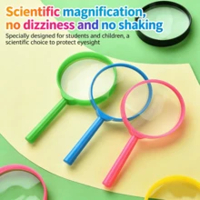 1pc Color Handheld 60cm Magnifying Glass, High-Definition And High Magnification Reading Magnifying Glass For Students, Highly Portable, Can Be Used For Classroom Research And Classroom Rewards, Multiple Colors Available, Eye-Protection Design, Portable And Easy To Grip, Suitable For Science Experiments / Elderly Reading / Repair Observation - Multicolor - View 3