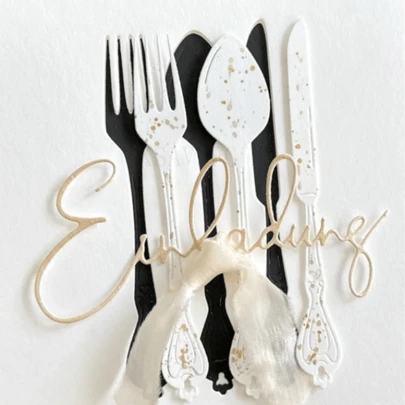 1 Bộ khuôn cắt dao kéo nhà bếp, khuôn cắt kim loại hình dao kéo nhà bếp, khuôn cắt kim loại nghệ thuật DIY để làm thiệp, album ảnh.