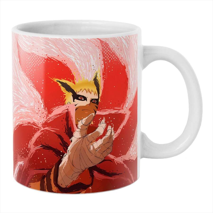 Taza de Narúto Baryon Mode Boruto Anime De Cerámica 11 Oz 325 Ml Mugs de Náruto Anime Nínja - Blanco - Ver 1