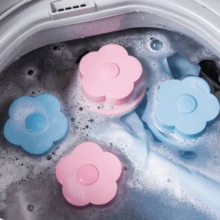 Set de 2 recolectores flotantes para pelusas y pelos de mascotas para lavadoras - Multicolor - Ver 5