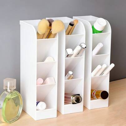 1/2支装倾斜式化妆刷架，办公文具收纳架，宿舍桌面收纳架