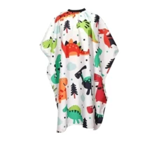 Professional Hairdressing Cape, 2D Flat Design, Featuring Yellow Construction Vehicle Pattern. This High-Quality Printed Hairdressing Cloth Is Made Of Durable Polyester Fabric, Easy To Clean, And Has Adjustable Fit - Multicolor - View 12