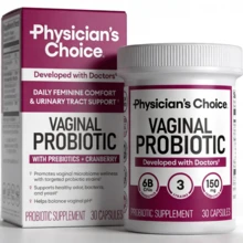 Physician's CHOICE Probiotics For Women - PH Balance, Odor Control, Yeast Balance, Flora & Feminine Health - 6B With Organic Prebiotics And Cranberry Extract - 30 CT - 1件 - 查看 1