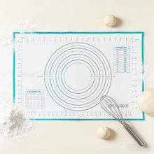 Komplett degmästareset, 1 kavel + 1 bakmatta + 3 degskrapor, multifunktionellt non-stick köksbaktillbehörsset - Multifärgad - Visa 9