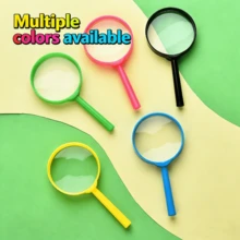 1pc Color Handheld 60cm Magnifying Glass, High-Definition And High Magnification Reading Magnifying Glass For Students, Highly Portable, Can Be Used For Classroom Research And Classroom Rewards, Multiple Colors Available, Eye-Protection Design, Portable And Easy To Grip, Suitable For Science Experiments / Elderly Reading / Repair Observation - Multicolor - View 4