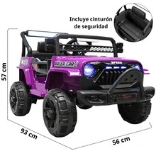 Joykoo Camioneta Montable Electrica para Niños Control Remoto 12v - Morado - Ver 5