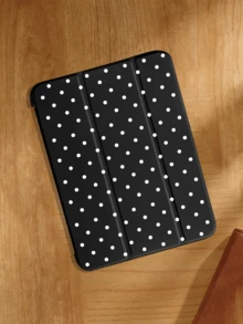 适用于 iPad 10.2 英寸（A16）第 11 代（2022 年款）、Air 4/5 10.9 英寸、Galaxy Tab S6 Lite 10.4 英寸、A9/A9+/A11+ 的波点图案平板电脑保护套，具备军规级防摔保护、自动休眠/唤醒功能、超薄支架和 360° 全方位保护。 - 黑色 - 查看 3