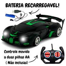 Black Remote Control Car With LED Headlight - Forward And Reverse Control - 藍色 - 查看 3