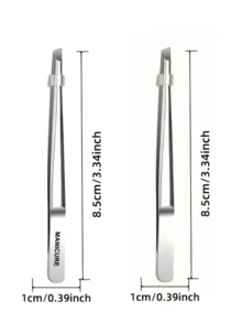 1pc High Quality Stainless Steel Eyebrow Tweezer, Ingrown Hair Remover Tweezers, Precision Slanted Tip Eyebrow Tweezer, Facial Care Tool Epilator Hair Removal Shaver For Women Body Hair Removal - View 4