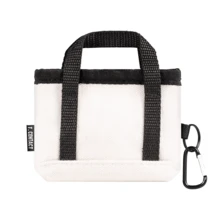 Mini bolso de mano, monedero, mini bolso de mano, estuche para auriculares, portacards, llavero, con gancho, con llavero - Blanco - Ver 1
