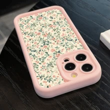 Ốp lưng điện thoại chống sốc họa tiết hoa dễ thương, in UV, tương thích với iPhone 17, 16, 15, 14, 13 và S26, S25, S24, Honor 400Lite, 200Pro, A5, X9, X8, X6, 9X, Smart 6/7/8/9/10, 14T, 15T Pro - Màu hồng Ch - Xem 2