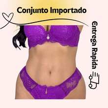 NARCIZO LINGERIE Imported Lingerie Set THONG OR THONG WE SEND IN VARIOUS COLORS - 紫色 - 查看 1