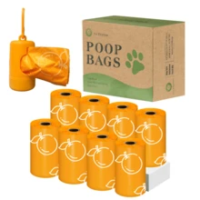 Pet rhythm 630 túi đựng chất thải cho chó có mùi hương cam quýt - Kích thước cực lớn 13"X9" (20cm x 23cm), chống rò rỉ, có hộp đựng, thích hợp cho chó đi dạo và vệ sinh cho mèo. - Xem 11