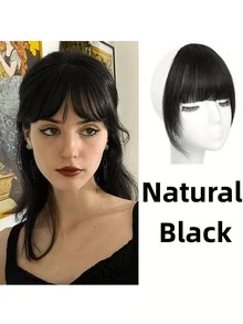 1pc Clip-On Bangs, Natural Invisible Seamless Air Bangs, Suitable For Students And Daily Wear, Random Color (Color May Vary Slightly From Image), Hair Accessory, Valentine's Day Hair Accessory Gift - Multicolor - View 8