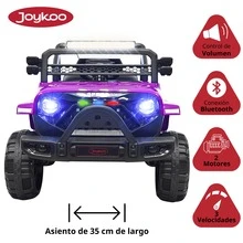 Joykoo Camioneta Montable Electrica para Niños Control Remoto 12v - Morado - Ver 3