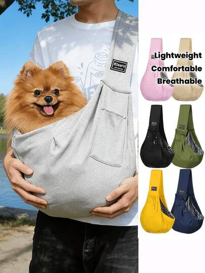 1 adet Evcil Hayvan Taşıma Çantası, Eller Serbest Çapraz Askılı Evcil Hayvan Seyahat Çantası, Güvenlik Tokası ve Cep, Nefes Alabilen Askı Özelliği, Seyahat Sırasında Taşınabilirlik İçin Tasarlanmıştır, Saklama İçin Kolayca Katlanabilir, Küçük Köpekler ve Kediler İçin Hafif, Yumuşak, Taşınabilir Dış Mekan Taşıma Çantası, Günlük Seyahat, Alışveriş, Park Yürüyüşü İçin Rahat Evcil Hayvan Yürüyüş Çantası