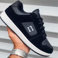 Men's Tennis Shoes, Women's Tennis Shoes, Unisex Casual Tennis Shoes, Gender-Neutral Comfortable Sneakers, On - 黑色 白色 - 查看 2