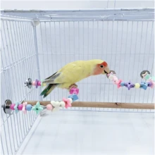 Parrot Chewing Toy, Acrylic Colorful Bird Cage Decor, Small Parrot Beak Grinding Stress Relief U-Shaped Perch DIY Stand, Suitable For Lovebirds, Cockatiel, Parrotlets, Conures - View 4