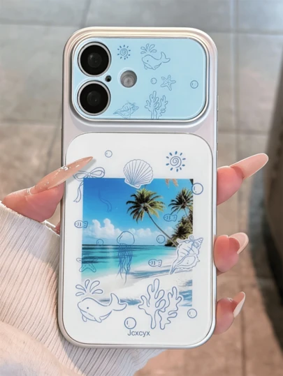 Funda protectora de verano para teléfono con diseño de peces, estrellas de mar y lazos del mundo oceánico, compatible con iPhone 17 Pro Max, 17 Pro, 17, 16 Pro Max, 16 Pro, 16, 15 Pro Max, 15 Pro, 14 Pro Max, 14 Pro
