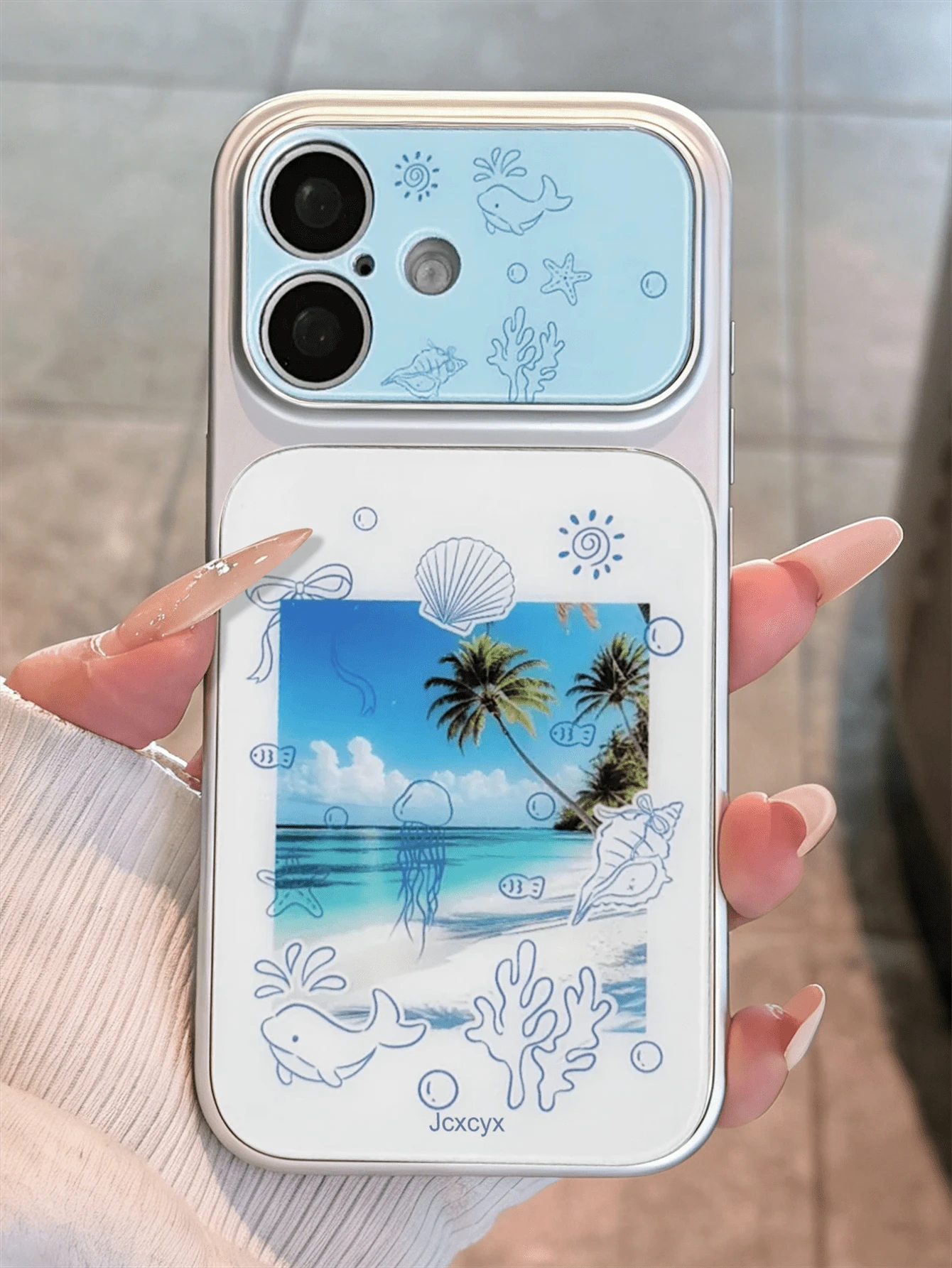 Cute Ocean World Fish, Starfish, Bow Design Phone Case Compatible With IPhone 17 Pro Max, 17 Pro, 17, 16 Pro Max, 16 Pro, 16, 15 Pro Max, 15 Pro, 14 Pro Max, 14 Pro, Summer Protective Back Cover