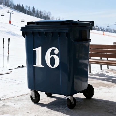 2pcs PVC Self-Adhesive White Number Stickers/Room Number Labels, 14.5cm Large High Visibility Reflective Trash Can Labels, No Residue Garage Organization Box Number Stickers, Outdoor Storage Labels, Essential For Spring Cleaning, Easter Home Organization, Mother's Day Home Renovation, Memorial Day Garage Cleaning, Curbside Trash Can Labels