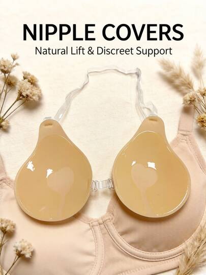 Invisible Bras For Neckwear, Chest Enhancers, Invisible Adhesive-Backed Bras, Transparent, Invisible Straps, Self-Adhesive Bras Worn Around The Neck, Suitable For Pairing With Dresses And Wedding Gowns. Invisible Bras, Women's Lingerie, And Breast Pads For Use With Strapless Dresses.