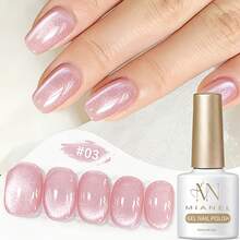 MIANEL GEL 10ml 2026夏季粉色公主貓眼凝膠指甲油 透明底色 粉色絲綢磁吸貓眼指甲油 含UV凝膠 專業美甲沙龍美甲用品 - 彩色 - 查看 17