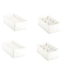 4pcs Baby Room Storage Baskets, Household Wardrobe Underwear Storage Boxes, Non-Woven Foldable Divided Storage Boxes For Socks, Underwear And Bras, Drawer Organizer Boxes, Newborn Baby Gift, Ideal For Baby Room Storage And Organization - Multicolor - View 11