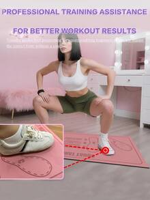 1 pieza Rodillera antideslizante, Almohadilla de activación de glúteos, Almohadilla de asistencia para sentadillas, Esterilla para kettlebell y sentadillas, Ayuda a mejorar la eficiencia y del entrenamiento, Antideslizante y duradera, Suave y elástica, Fácil de limpiar y guardar, Adecuada para entrenamiento en el gimnasio, entrenamiento en casa, actividades interiores/exteriores, también excelente para yoga - Multicolor - Ver 3