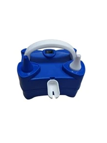 Air Pump/73005C 400W 220V Electric Balloon Inflator Pump, Portable Balloon Air Blower With Dual Outlets, Suitable For Birthday Party, Wedding, Holiday And Event Decoration (Blue) - EU C Type Plug(220-240V) - View 12