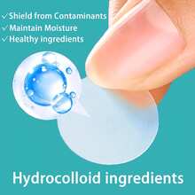 水凝胶祛痘贴，有效遮盖痘痘和瑕疵，快速温和护肤，送礼佳品，无残留，24小时护理 - 彩色 - 查看 6