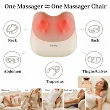 Powerful 3D Kneading Massager Pillow With Heat, Back And Lower Back Pain Relief & Muscle Relaxation, Wireless, Ergonomic Design Perfect For Office Nap, Home, & Car, Gifts For Women, Men, Mom & Dad - View 13